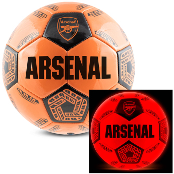FC Arsenal nogometna lopta LED Glow Football - size 5