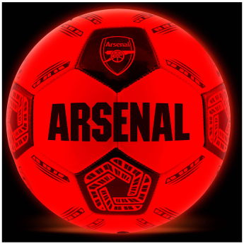 FC Arsenal nogometna lopta LED Glow Football - size 5