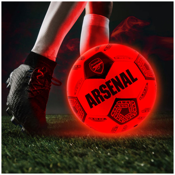 FC Arsenal nogometna lopta LED Glow Football - size 5
