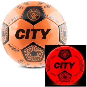 Manchester City nogometna lopta LED Glow Football - size 5
