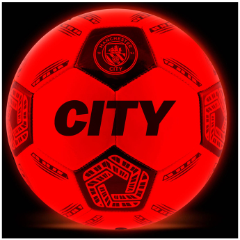Manchester City nogometna lopta LED Glow Football - size 5