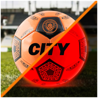 Manchester City nogometna lopta LED Glow Football - size 5