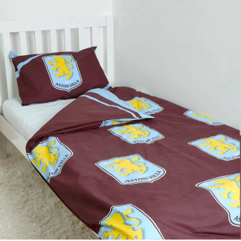Aston Villa posteljina za jedan krevet colour club crest