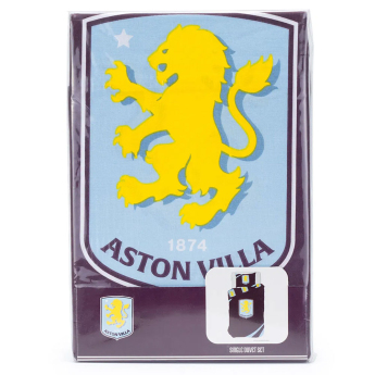 Aston Villa posteljina za jedan krevet colour club crest