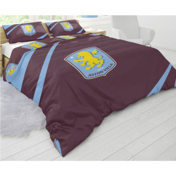 Aston Villa posteljina za bračni krevet colour club crest