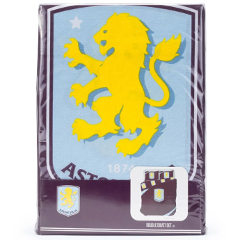 Aston Villa posteljina za bračni krevet colour club crest
