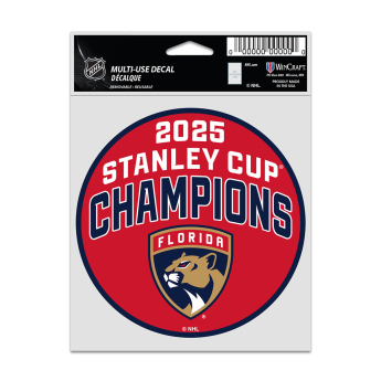 Florida Panthers naljepnica 2025 Stanley Cup Champions Fan Decal Set