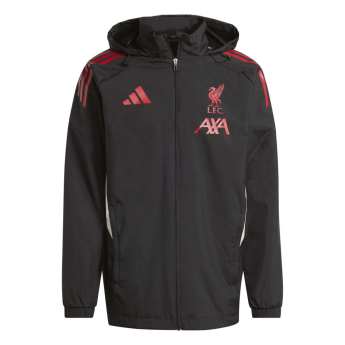 FC Liverpool muška jakna s kapuljačom Allweather black