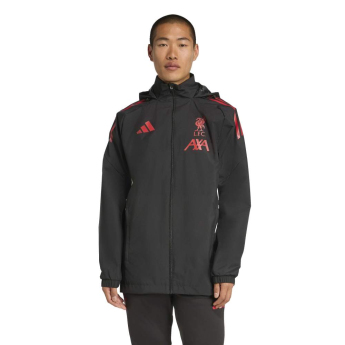 FC Liverpool muška jakna s kapuljačom Allweather black