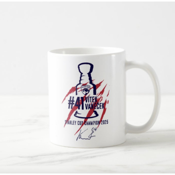 Florida Panthers šalica Vítek Vaněček #92 Stanley Cup Champion 2025