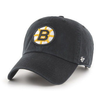 Boston Bruins kapa za bejzbol 47 CLEAN UP w/ No Loop Label black