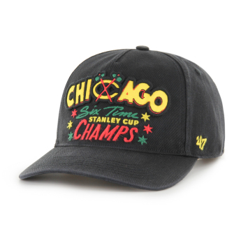 Chicago Blackhawks kapa za bejzbol Charlton 47 HITCH RF black
