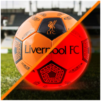 FC Liverpool nogometna lopta LED Glow Football - size 5