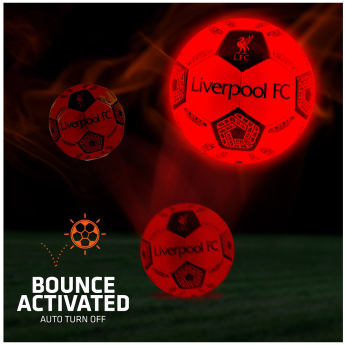 FC Liverpool nogometna lopta LED Glow Football - size 5