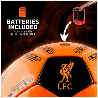 FC Liverpool nogometna lopta LED Glow Football - size 5