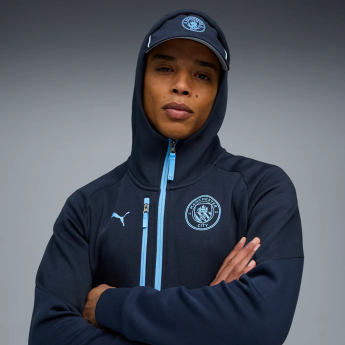 Manchester City muška majica s kapuljačom Pumatech navy