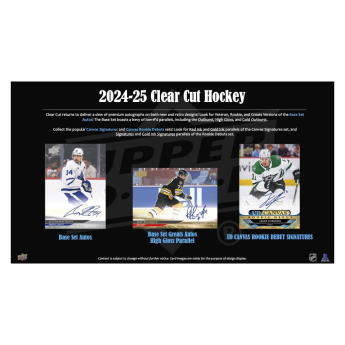 NHL boxovi NHL hokejske karte 2024-25 Upper Deck Clear Cut Hobby Box