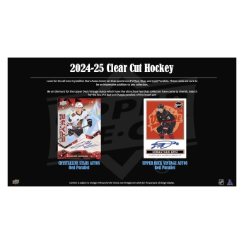 NHL boxovi NHL hokejske karte 2024-25 Upper Deck Clear Cut Hobby Box