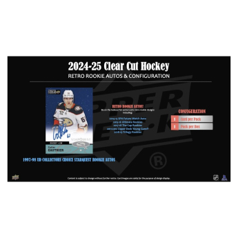 NHL boxovi NHL hokejske karte 2024-25 Upper Deck Clear Cut Hobby Box