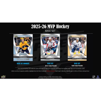 NHL boxovi NHL hokejske karte 2025-26 Upper Deck MVP Hockey Gravity Retail Box