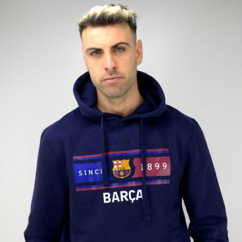FC Barcelona muška majica s kapuljačom Return navy