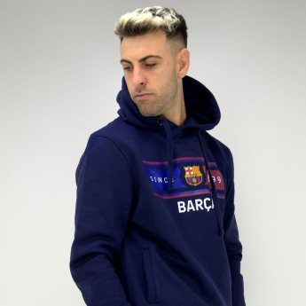 FC Barcelona muška majica s kapuljačom Return navy
