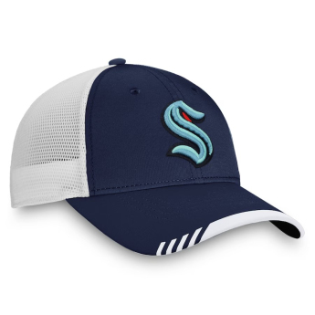 Seattle Kraken kapa za bejzbol Navy Authentic Pro Locker Room Trucker Adjustable