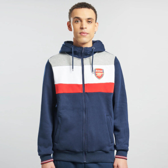 FC Arsenal muška majica s kapuljačom Full Zip colour