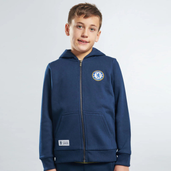 FC Chelsea dječja majica s kapuljačom Full Zip navy