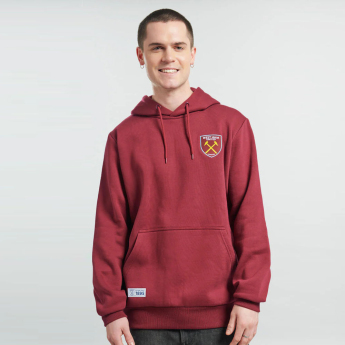 West Ham United muška majica s kapuljačom Crest claret