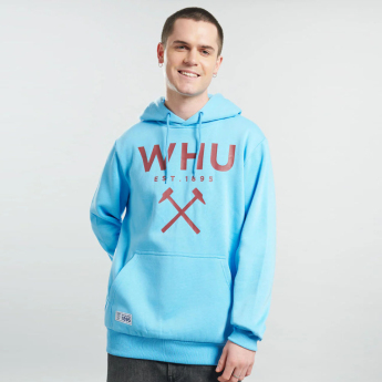 West Ham United muška majica s kapuljačom Logo blue