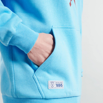 West Ham United muška majica s kapuljačom Logo blue