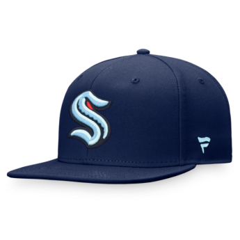 Seattle Kraken šilterica ravnog oboda Primary Logo Snapback NHL navy