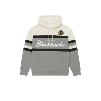 Chicago Blackhawks muška majica s kapuljačom Head Coach Hoodie Current Logo grey