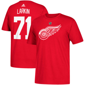 Detroit Red Wings muška majica red #71 Dylan Larkin