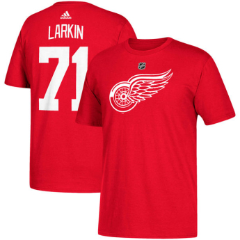 Detroit Red Wings muška majica red #71 Dylan Larkin