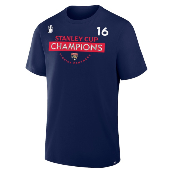 Florida Panthers muška majica 2025 Stanley Cup Champions Name & Number Aleksander Barkov #16