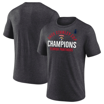 Florida Panthers muška majica 2025 Stanley Cup Champions Rush Tri-Blend Heather Charcoal