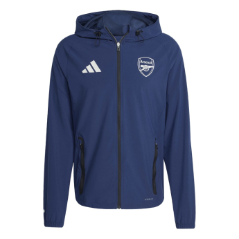 FC Arsenal muška jakna s kapuljačom Vis Tech Travel indigo