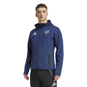 FC Arsenal muška jakna s kapuljačom Vis Tech Travel indigo