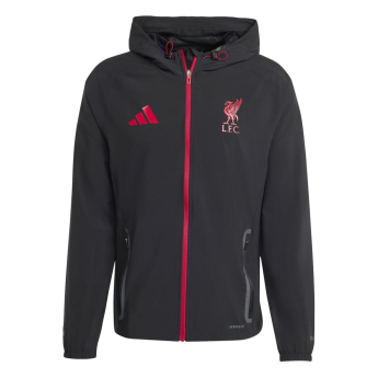 FC Liverpool muška jakna s kapuljačom Vis Tech Travel black
