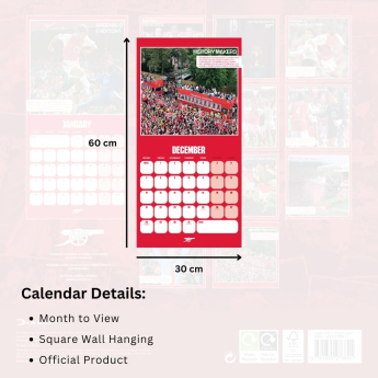 FC Arsenal kalendar Legends Square 2026