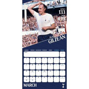 Tottenham Hotspur kalendar Legends Square 2026