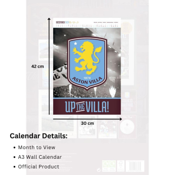 Aston Villa kalendar Deluxe 2026