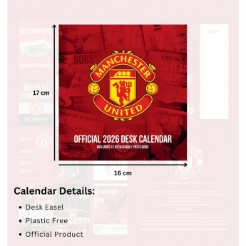Manchester United stolni kalendar 2026