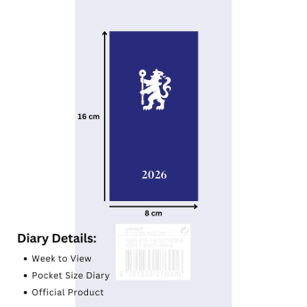 FC Chelsea dnevnik Slim 2026