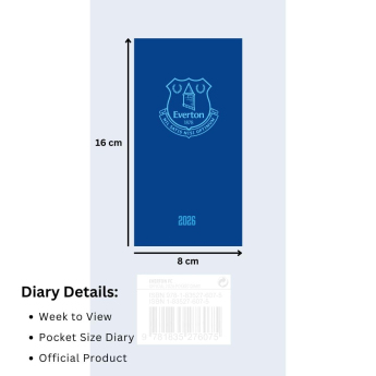 FC Everton dnevnik Slim 2026