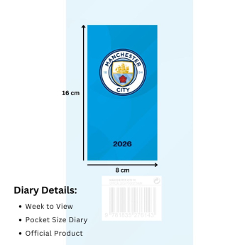 Manchester City dnevnik Slim 2026