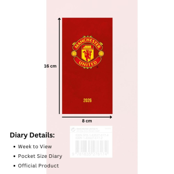 Manchester United dnevnik Slim 2026