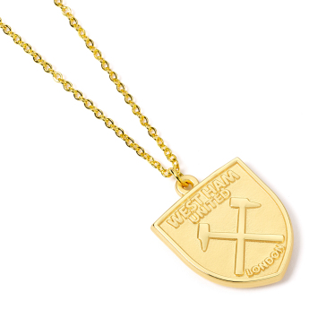 West Ham United privjesak za lančić Gold Finish Crest Necklace